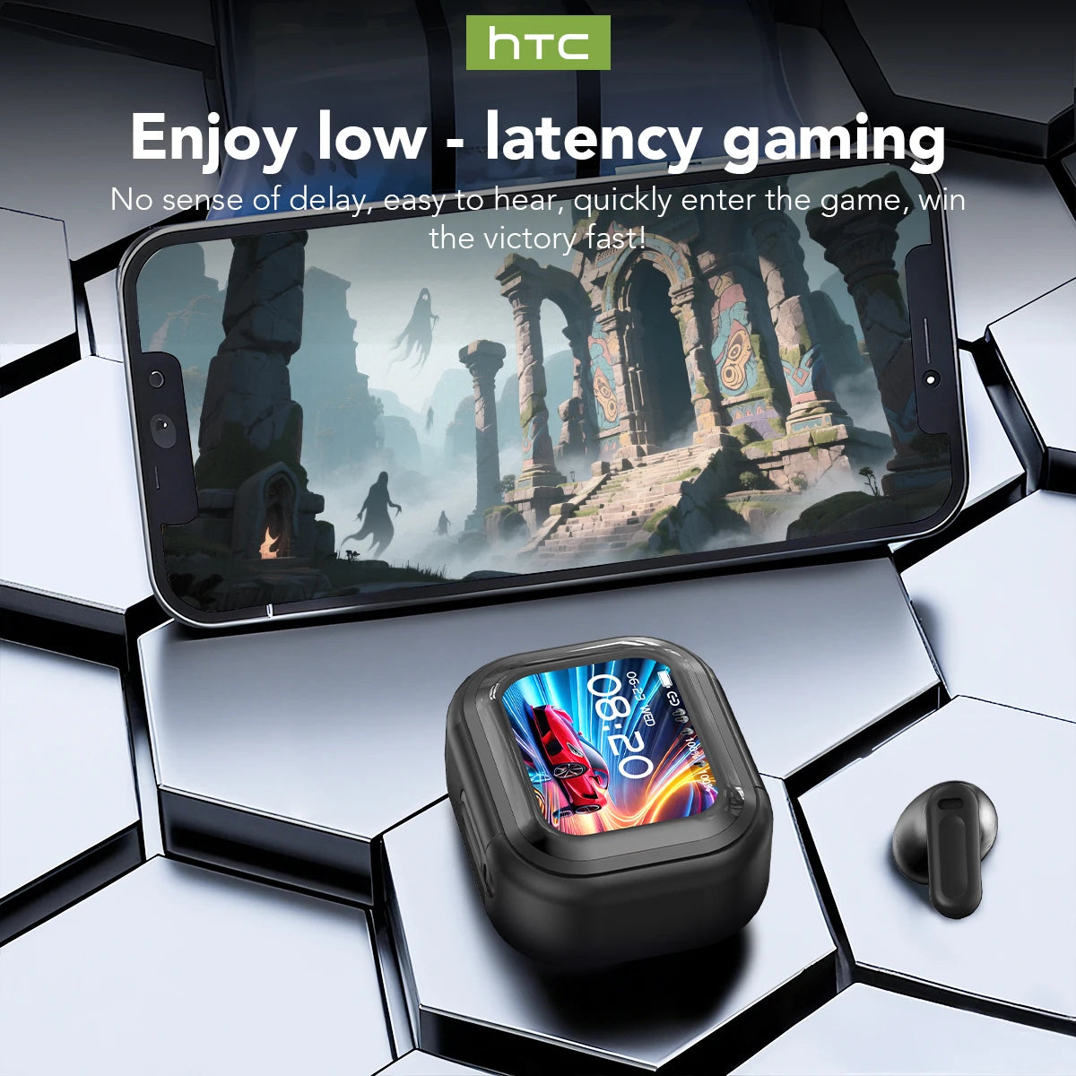 Translator  NE20 New Bluetooth 6.0 Wireless Headphones Translation Earphones IPX4 Waterproof Rating Long Battery Life